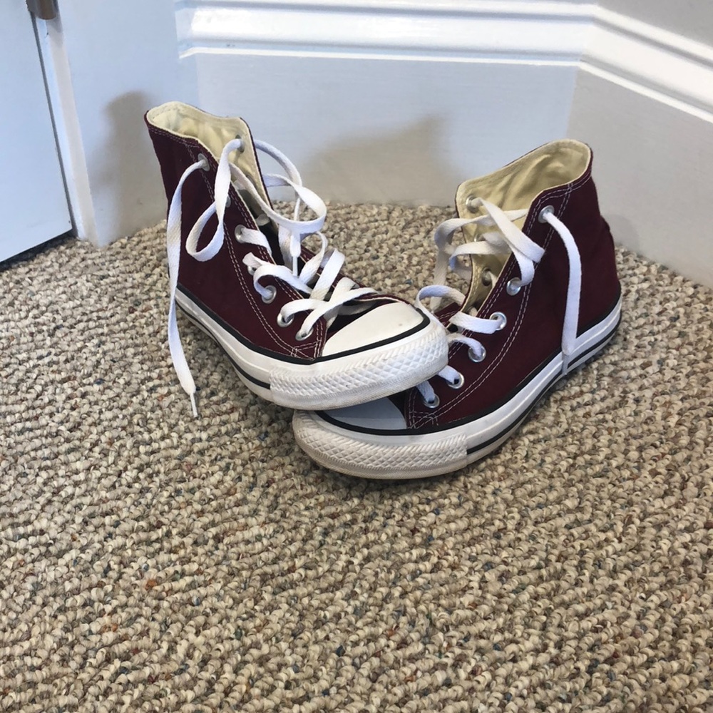 Maroon Converse